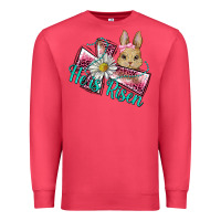 Cardinal he is risen cross rabbit Premium Sweatshirt - BarkalooDesign