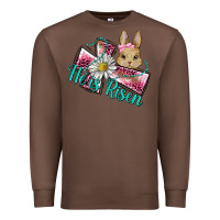 Chestnut he is risen cross rabbit Premium Sweatshirt - BarkalooDesign