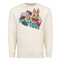 Sandshell he is risen cross rabbit Premium Sweatshirt - BarkalooDesign