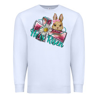 White he is risen cross rabbit Premium Sweatshirt - BarkalooDesign