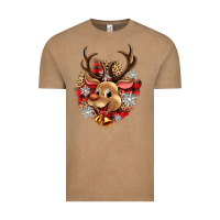 Vintage Coffee reindeer christmas Vintage Tee - Zillion Design Studio