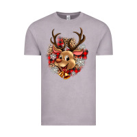 Vintage Zinc reindeer christmas Vintage Tee - Zillion Design Studio