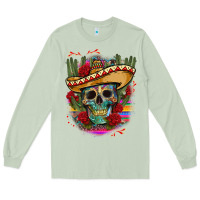 Matcha mexican skeleton Long Sleeve Tee - CTS Tumbler Store