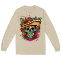 Mushroom mexican skeleton Long Sleeve Tee - CTS Tumbler Store
