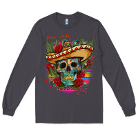 Smoke mexican skeleton Long Sleeve Tee - CTS Tumbler Store