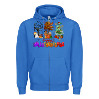 True Royal happy hallothanksmas trees Zipper Hoodie - AdoDesignShop