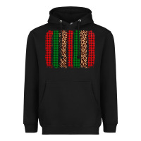 Black christmas glitter leopard brushstroke Heavyweight Hoodie - AdoDesignShop