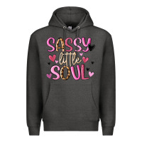 Charcoal Heather sassy little soul Premium Hoodie - MaliasSmallBusiness