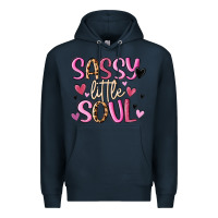 Navy sassy little soul Premium Hoodie - MaliasSmallBusiness