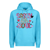 Ocean Blue sassy little soul Premium Hoodie - MaliasSmallBusiness