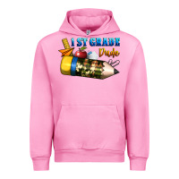 Fuchsia Pink 1 st grade dude Urban Hoodie - BundleAndBundleShop