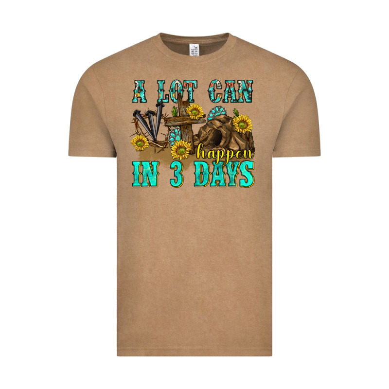 A Lot Can Happen In 3 Days Western Vintage Tee by texasbilliewilder | Teevron