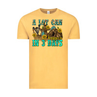 Vintage Mustard a lot can happen in 3 days western Vintage Tee - texasbilliewilder