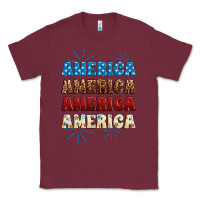 Burgundy Western America Classic Tee - Neo Western