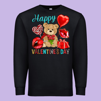Happy Valentines Day Premium Sweatshirt Designed By Nancycooperartshop