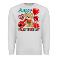 Dove Grey happy valentines day Premium Sweatshirt - NancyCooperArtShop