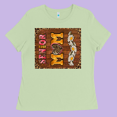 Senior Mom Ladies Tee Designed By Adodesignshop