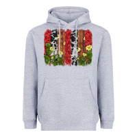 Heather Grey cactus cowhide  brushstroke Heavyweight Hoodie - AdoDesignShop