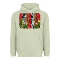 Matcha cactus cowhide  brushstroke Heavyweight Hoodie - AdoDesignShop