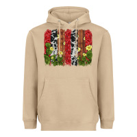 Mushroom cactus cowhide  brushstroke Heavyweight Hoodie - AdoDesignShop