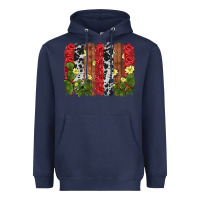 Navy cactus cowhide  brushstroke Heavyweight Hoodie - AdoDesignShop