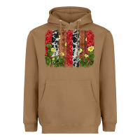 Toasted Coconut cactus cowhide  brushstroke Heavyweight Hoodie - AdoDesignShop