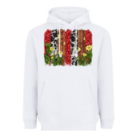 White cactus cowhide  brushstroke Heavyweight Hoodie - AdoDesignShop