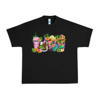 Black tropical coffee cups Urban Heavy Tee - Zillion Design Studio