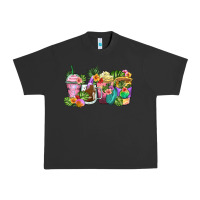 Pigment Black tropical coffee cups Urban Heavy Tee - Zillion Design Studio