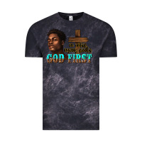 Cloud Black a wise man puts god first Vintage Tee - texasbilliewilder