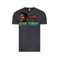 Vintage Black a wise man puts god first Vintage Tee - texasbilliewilder
