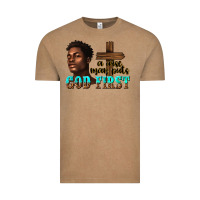 Vintage Coffee a wise man puts god first Vintage Tee - texasbilliewilder
