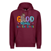 Burgundy good moms say bad words Premium Hoodie - MaliasSmallBusiness