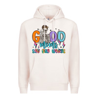 Pale Pink good moms say bad words Premium Hoodie - MaliasSmallBusiness