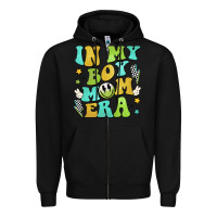 Black in my boy mom era Zipper Hoodie - JahusDesignShop