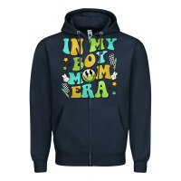 Navy in my boy mom era Zipper Hoodie - JahusDesignShop