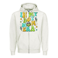 Oatmeal Heather in my boy mom era Zipper Hoodie - JahusDesignShop