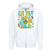 White in my boy mom era Zipper Hoodie - JahusDesignShop