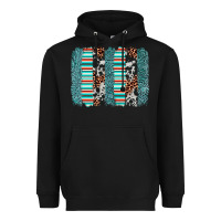 Black serape leopard cowhide  brushstroke Heavyweight Hoodie - AdoDesignShop