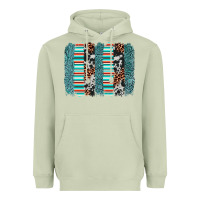 Matcha serape leopard cowhide  brushstroke Heavyweight Hoodie - AdoDesignShop