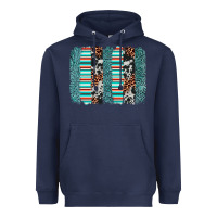 Navy serape leopard cowhide  brushstroke Heavyweight Hoodie - AdoDesignShop