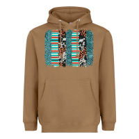 Toasted Coconut serape leopard cowhide  brushstroke Heavyweight Hoodie - AdoDesignShop