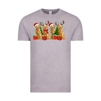 Vintage Zinc golden dogs with christmas Vintage Tee - Zillion Design Studio