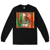 Black mexican flag serape Long Sleeve Tee - CTS Tumbler Store