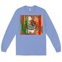 Colony Blue mexican flag serape Long Sleeve Tee - CTS Tumbler Store