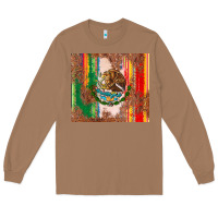 Toasted Coconut mexican flag serape Long Sleeve Tee - CTS Tumbler Store