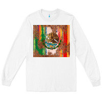 White mexican flag serape Long Sleeve Tee - CTS Tumbler Store