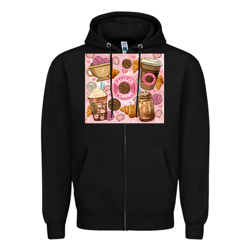 Cafecito Y Chisme. Zipper Hoodie by JahusDesignShop | Teevron