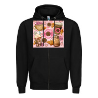 Black cafecito y chisme. Zipper Hoodie - JahusDesignShop