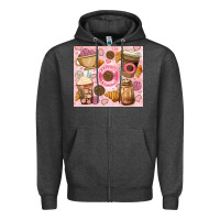 Charcoal Heather cafecito y chisme. Zipper Hoodie - JahusDesignShop